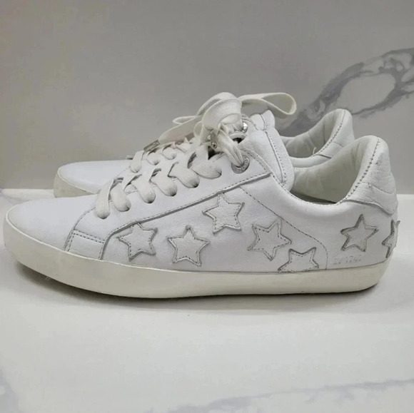 Zadig & Voltaire Stars Leather Sneakers - Picture 14 of 16